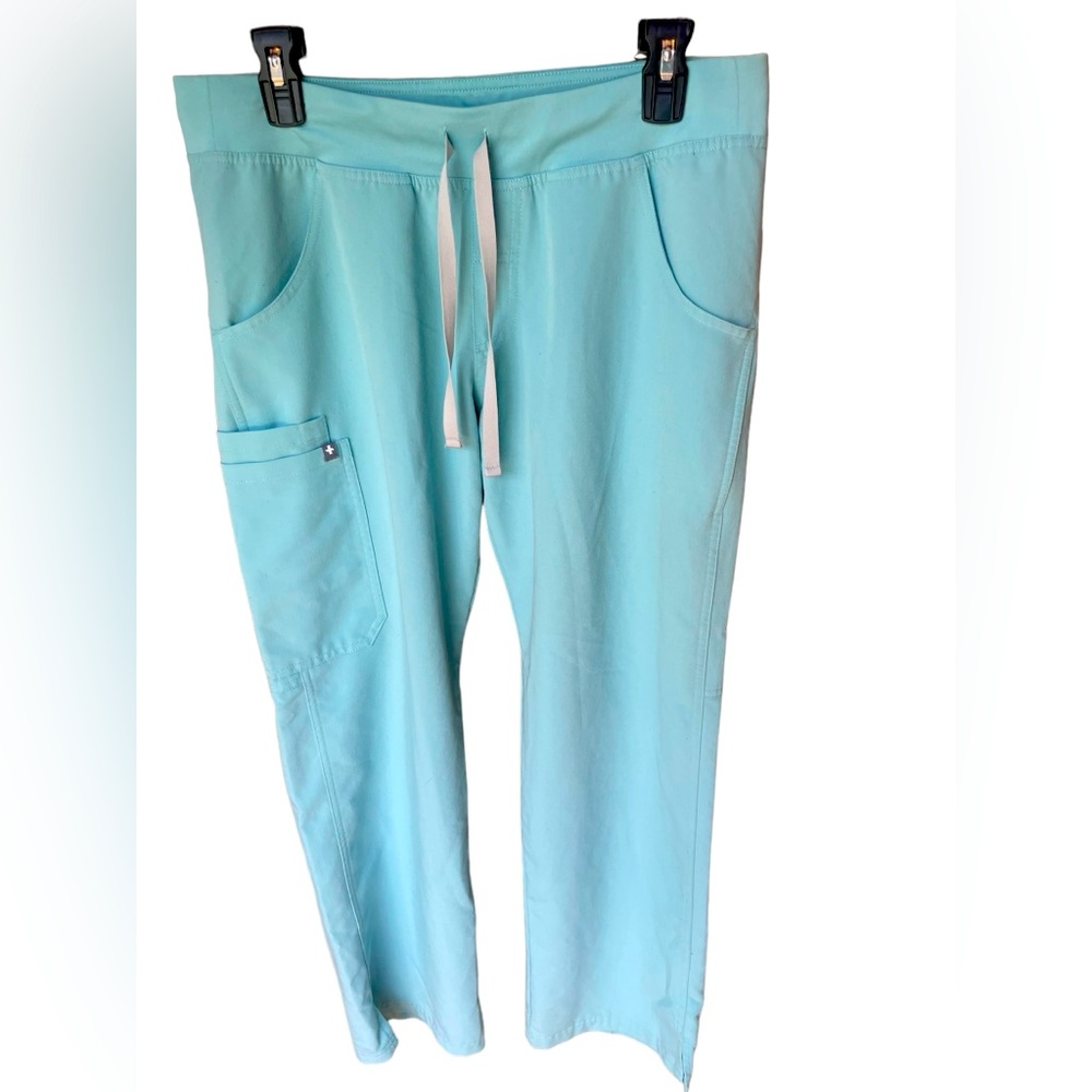 Figs Women's Scrub Pants in Light Aqua